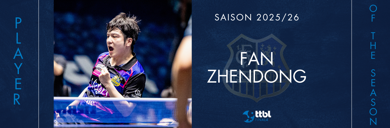 “TTBL Player of the Season 2025/26”: Fan Zhendong (1. FC Saarbrücken-TT)