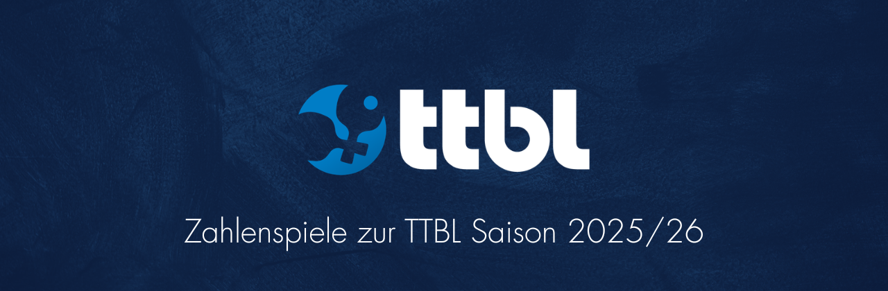 Serienhelden und Krimi-Fans: Zahlenspiele zur TTBL Saison 2025/26