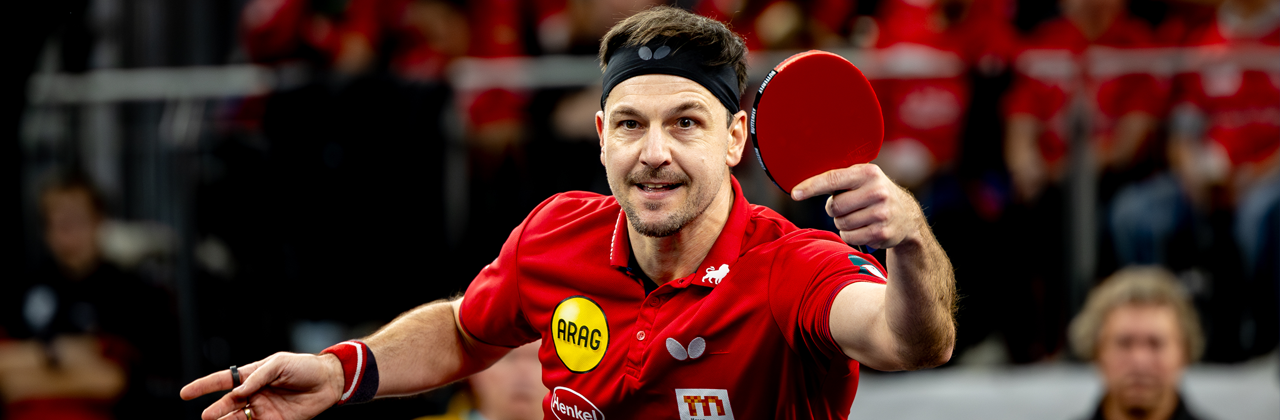 The "TTBL Player of the Month January": Timo Boll from Borussia Düsseldorf